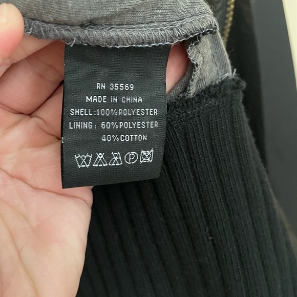 Alpha Industries Jarhead Jacket black grey hooded bomber size LARGE - Picture 10 of 10